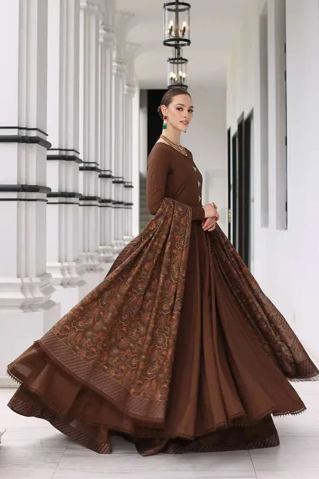 MFLN-1005 3PC KARANDI EMBROIDERED SUIT-PK-5746