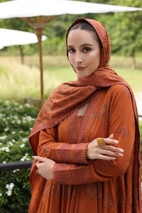 MFLN-1004 3PC DHANAK EMBROIDERED SUIT-PK-5746