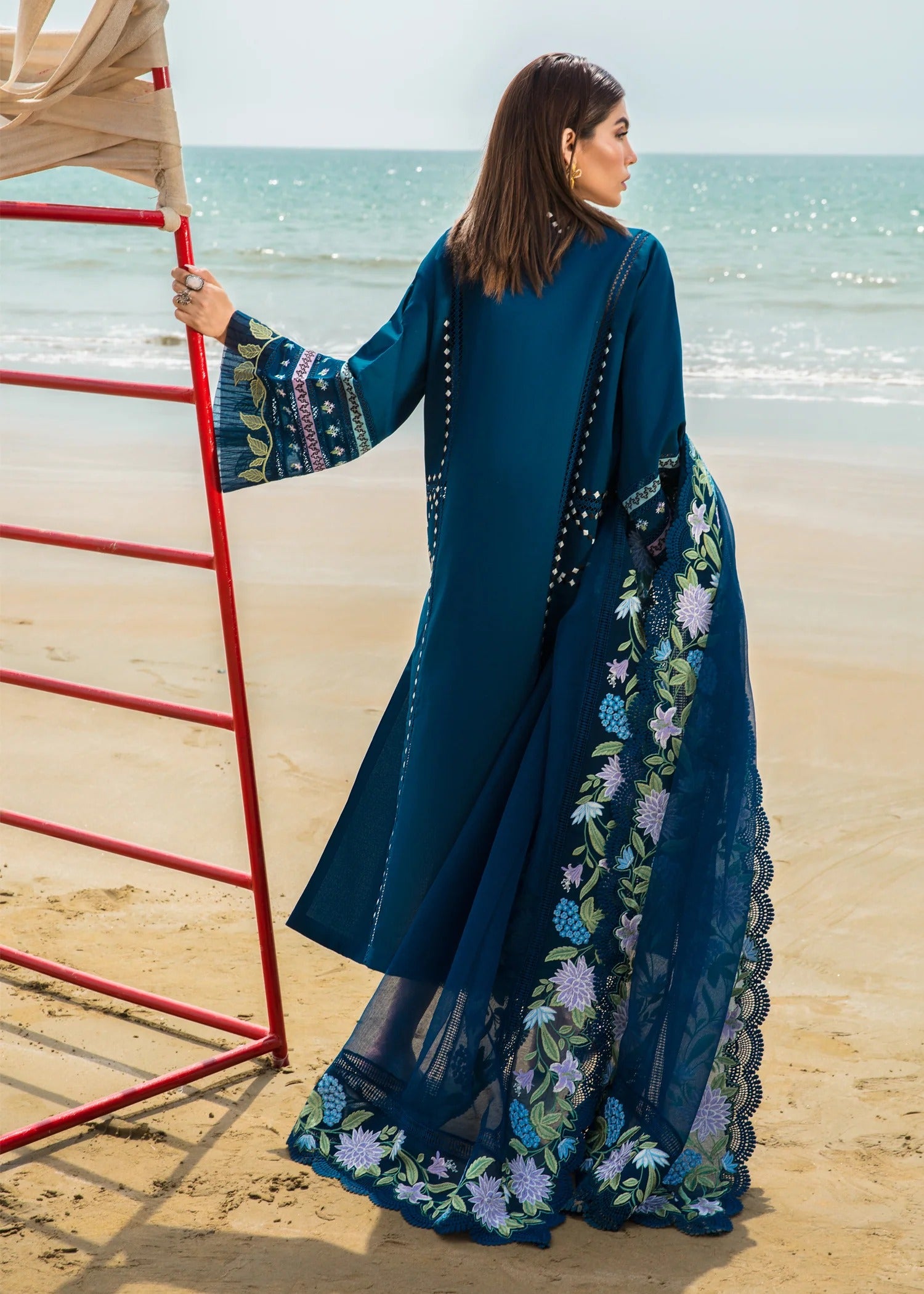 MFLN-1010 3PC DHANAK EMBROIDERED SUIT-PK-5746
