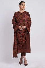 MFLN-1007 3PC DHANAK EMBROIDERED SUIT-PK-5746