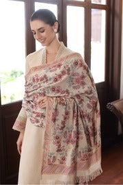 MFLN-1030 3PC DHANAK EMBROIDERED SUIT-PK-5746