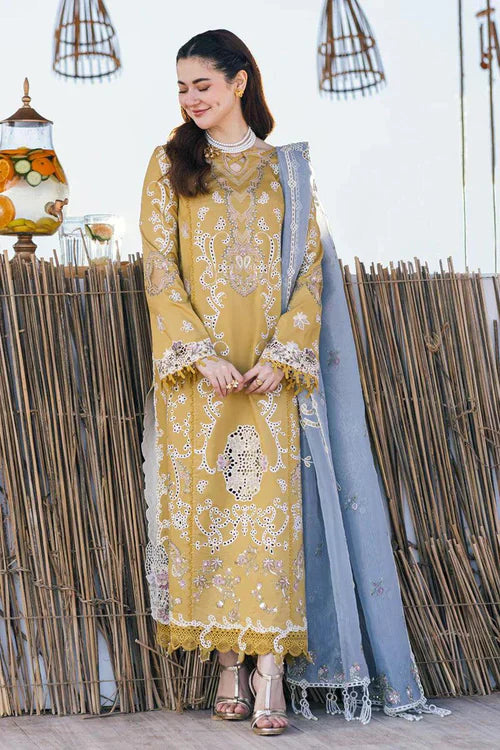 Embroidered Luxury Lawn Unstitched 3Pc | 1033