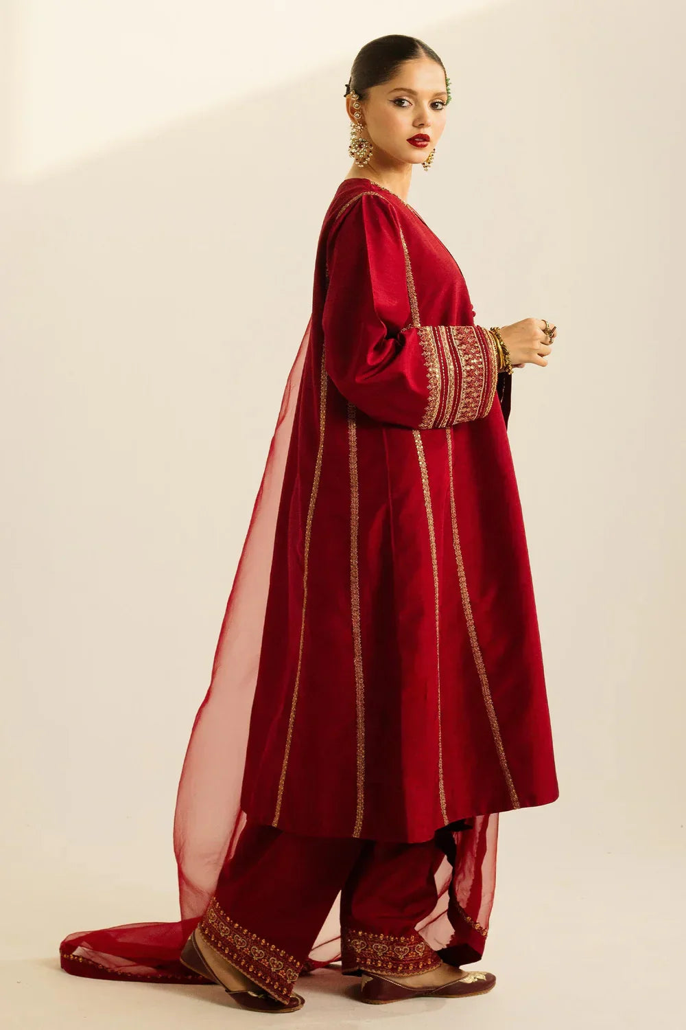 Embroidered Luxury Lawn Unstitched 3Pc | 1052