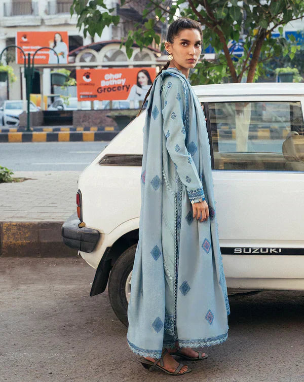 PREMIUM LAWN 3PC EMBROIDERED DRESS EMBROIDERED DUPATTA | 1020