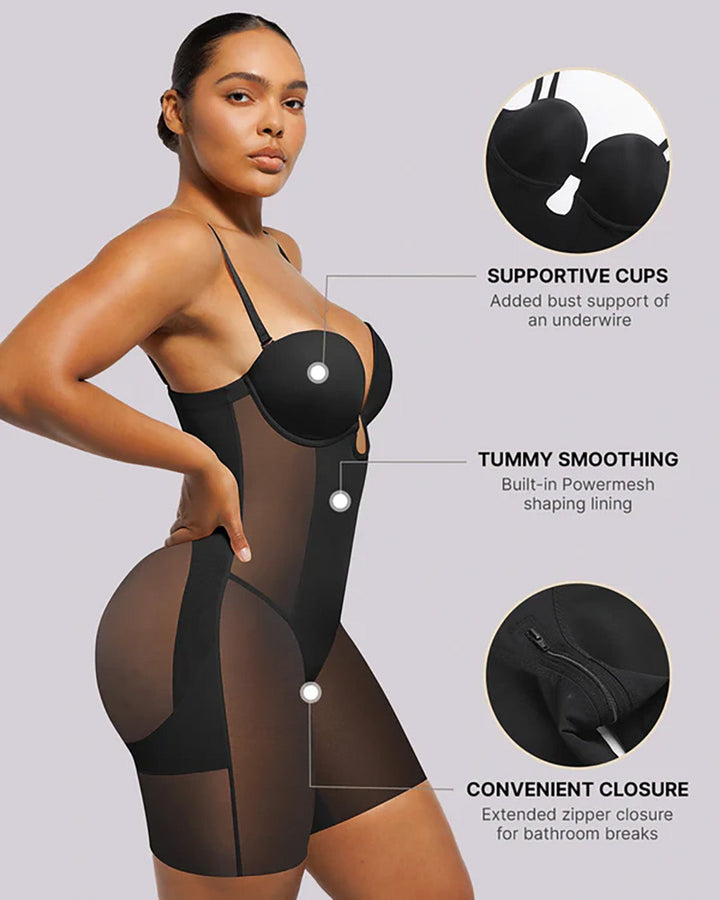 MeshSmooth-Deep Plunge Bodysuit