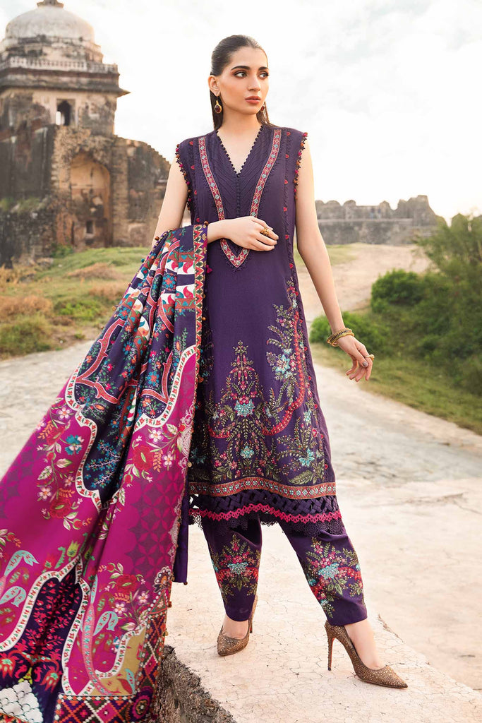 Embroidered Luxury Lawn Unstitched 3Pc | 1049
