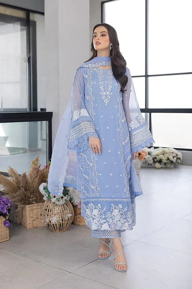 Embroidered Luxury Lawn Unstitched 3Pc | 1005