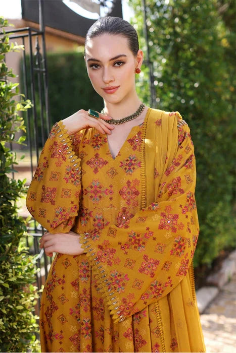 Embroidered Luxury Lawn Unstitched 3Pc | 5021