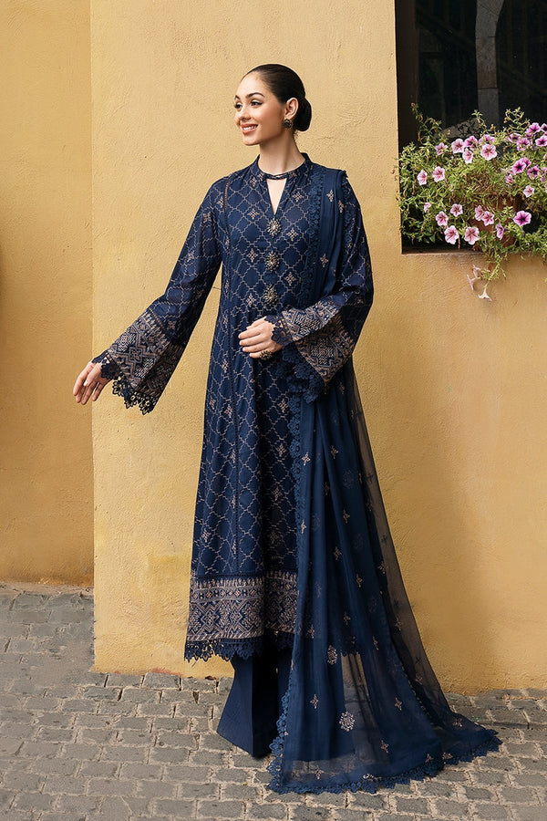 PREMIUM LAWN 3PC EMBROIDERED DRESS EMBROIDERED DUPATTA D-5050