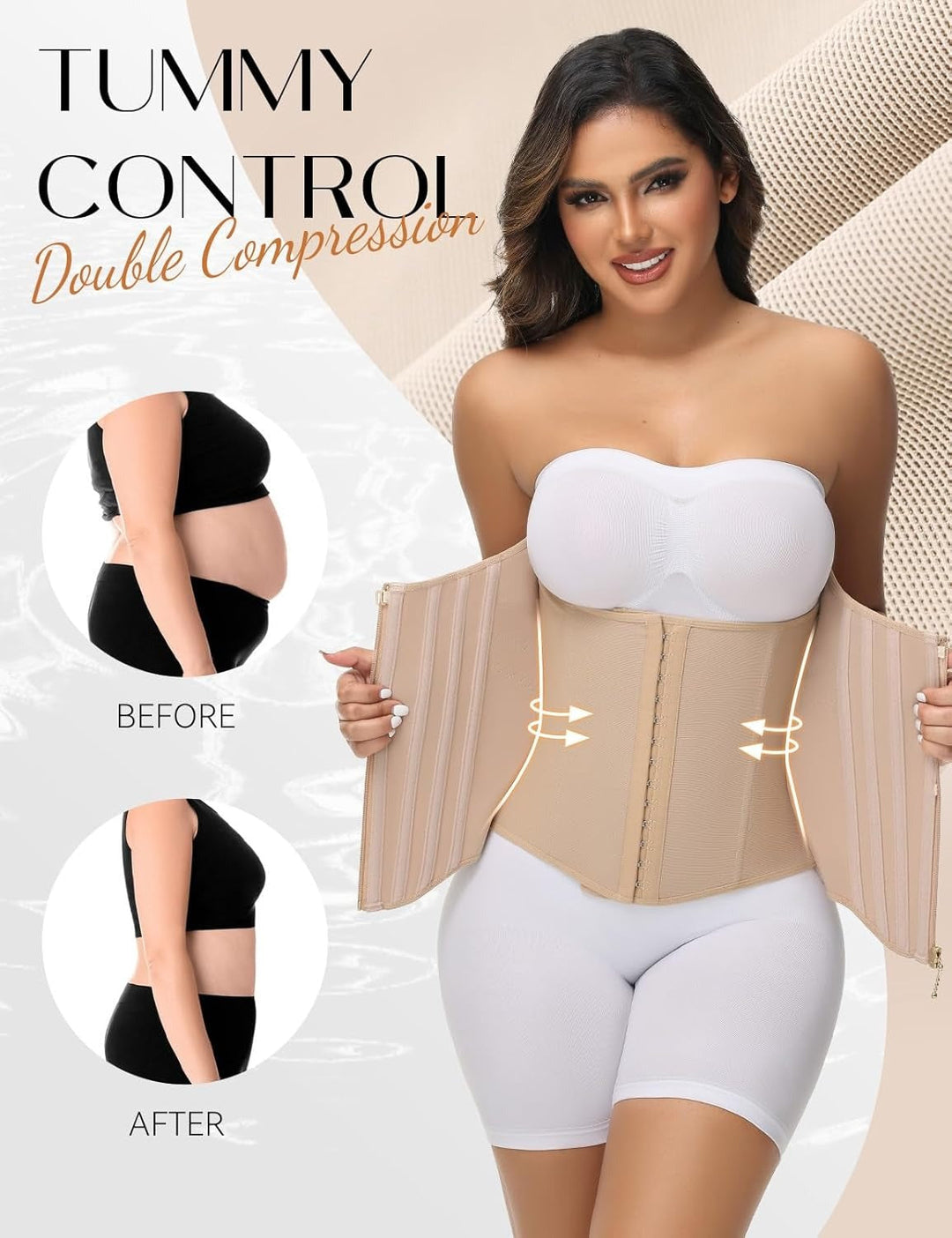 Curved Boned Waist Trainer High Compression Tiny Waist Corset