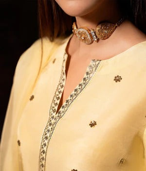 Amber ✨MFLN-1009 3PC DHANAK EMBROIDERED SUIT-PK-5746