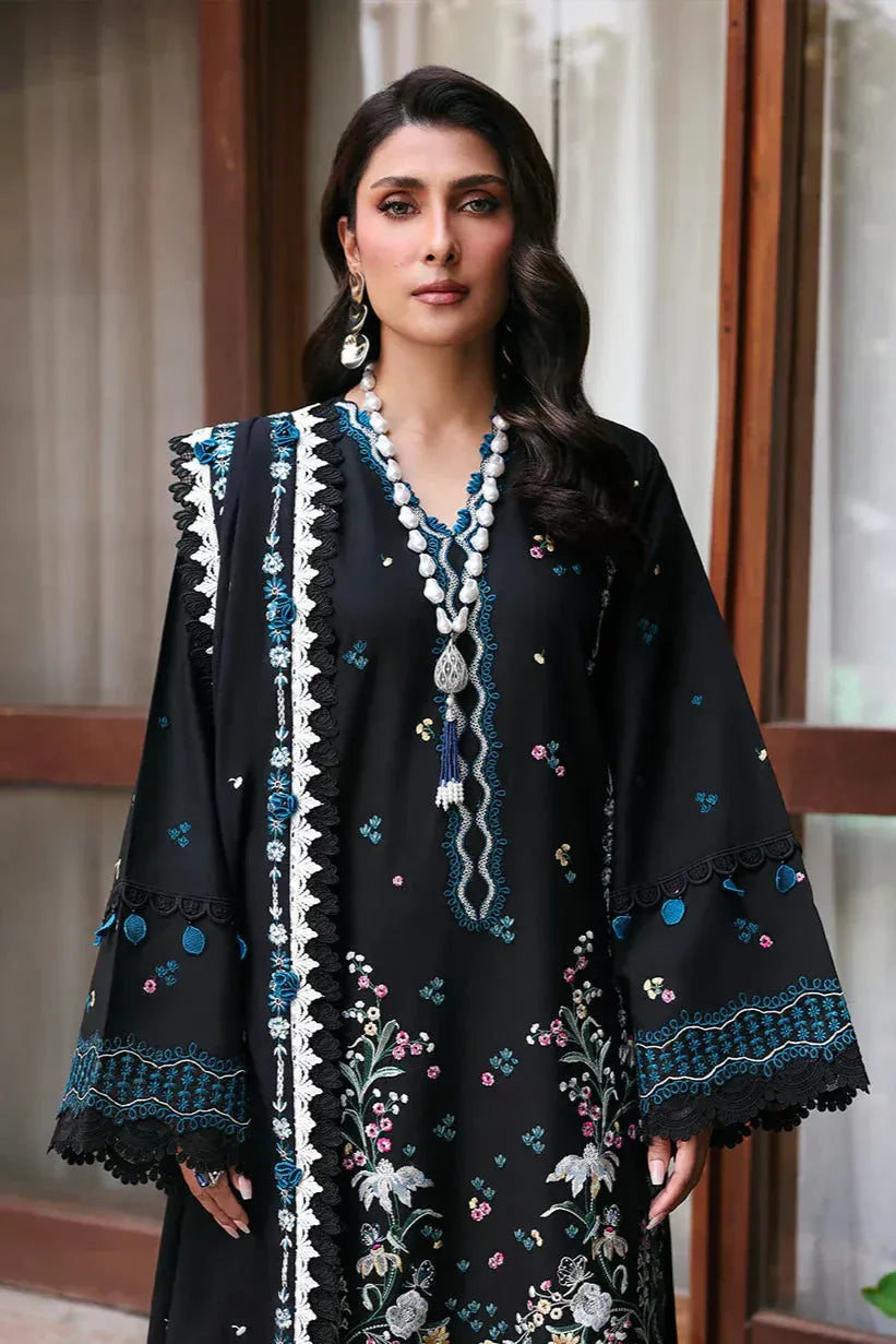 MFLN-1059 3PC DHANAK EMBROIDERED SUIT-PK-5746