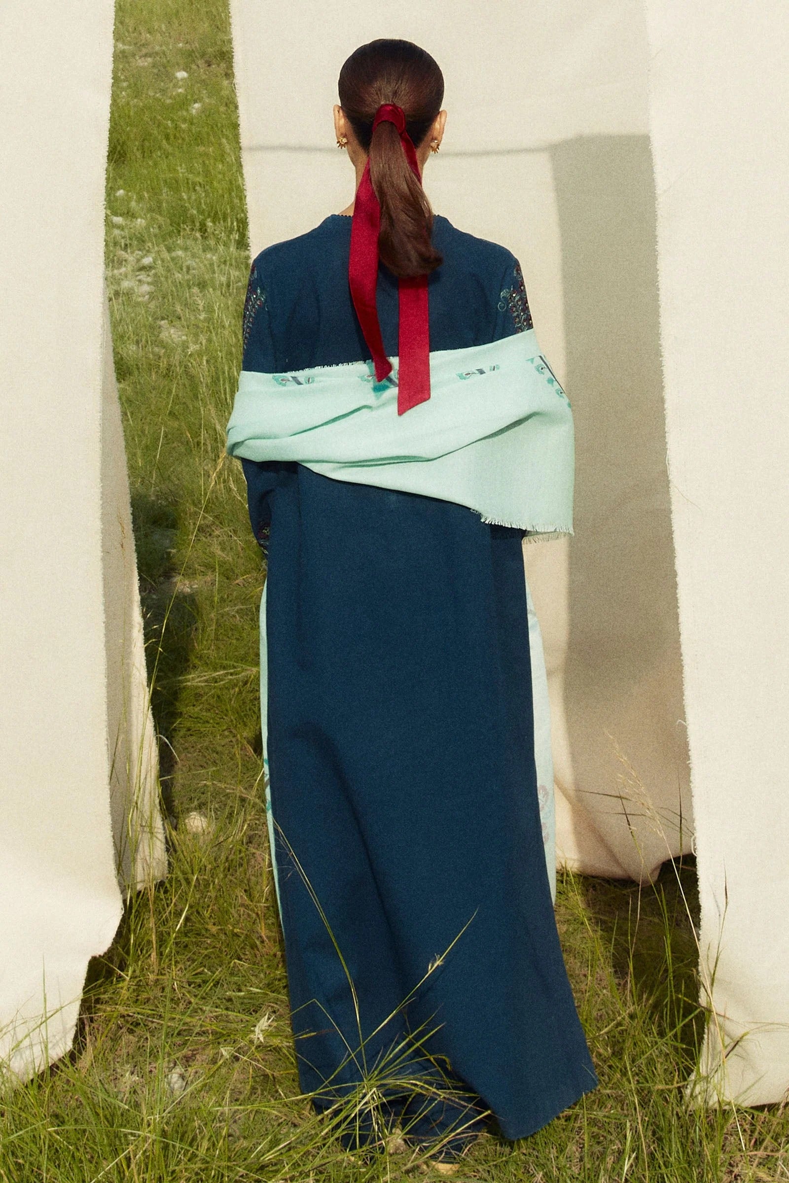 MFLN-1048 3PC DHANAK EMBROIDERED SUIT-PK-5746