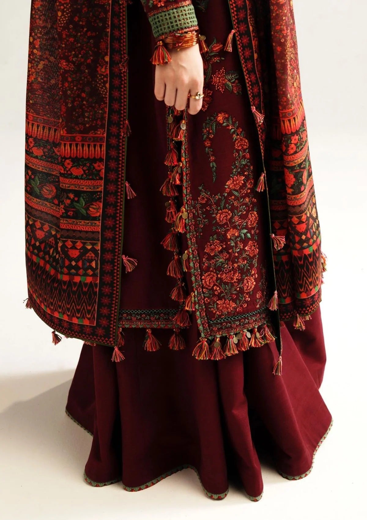Ruby-MFLN-1031 3PC DHANAK EMBROIDERED SUIT-PK-5746